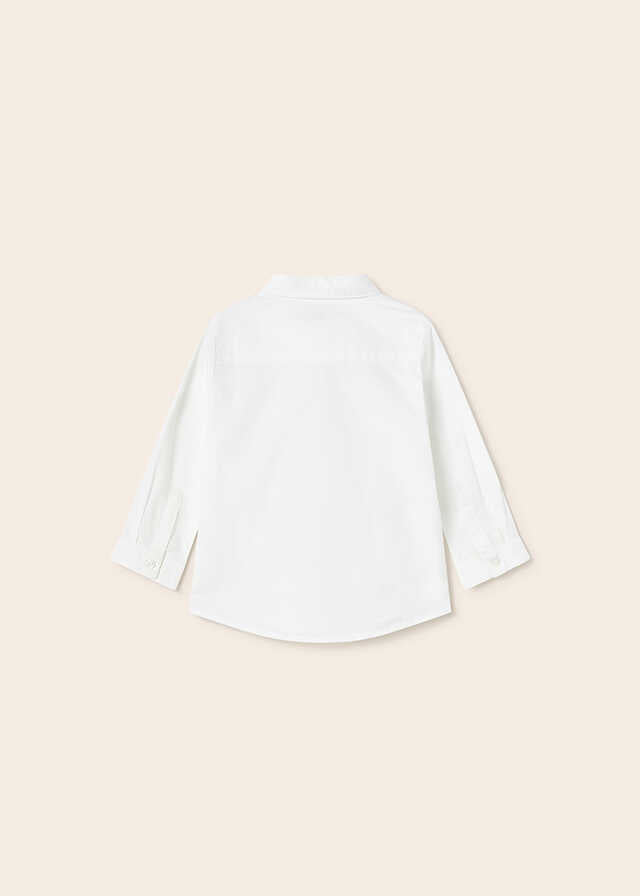 Camisa m/l lino básica