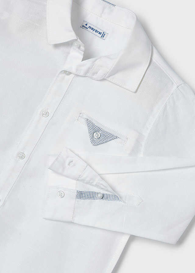 Camisa m/l lino suiting