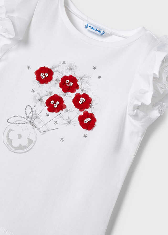 Camiseta m/c aplicaciones