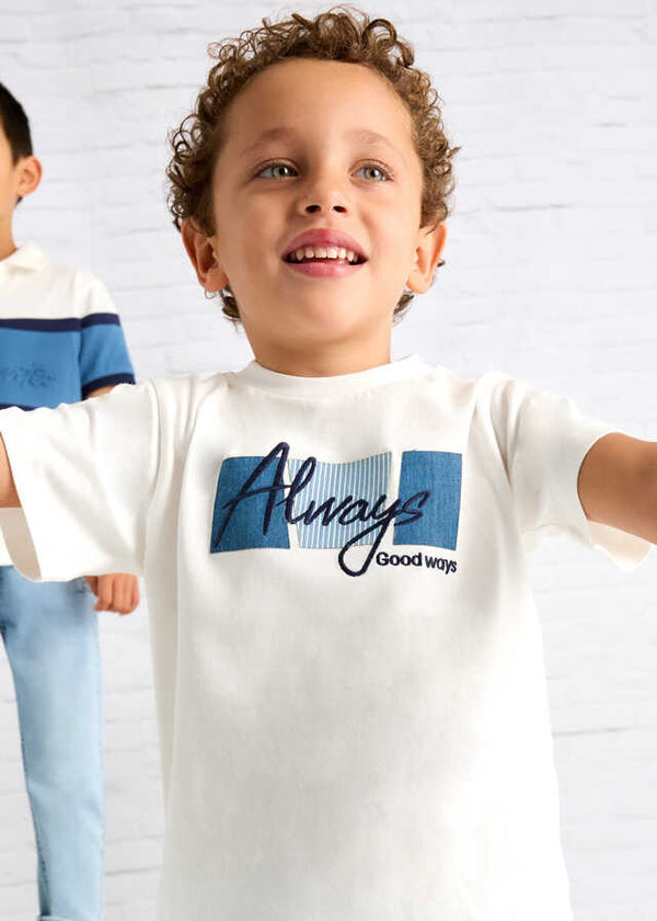 Camiseta m/c apliques