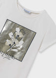 Camiseta m/c bordado