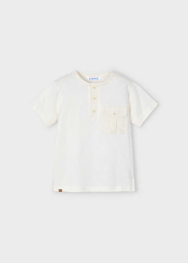 Camiseta m/c cuello panadero