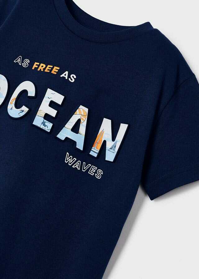 Camiseta m/c embossed