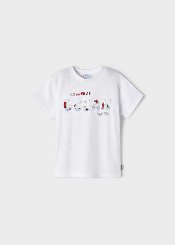 Camiseta m/c embossed