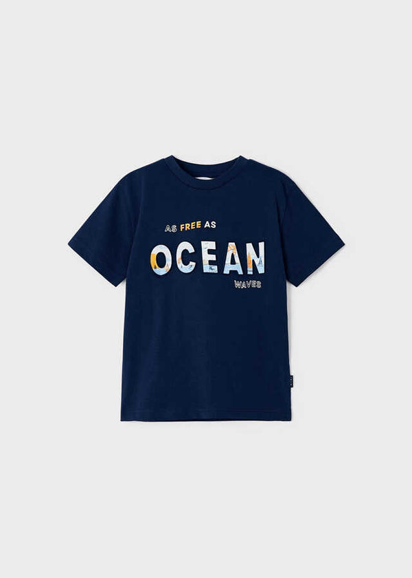 Camiseta m/c embossed
