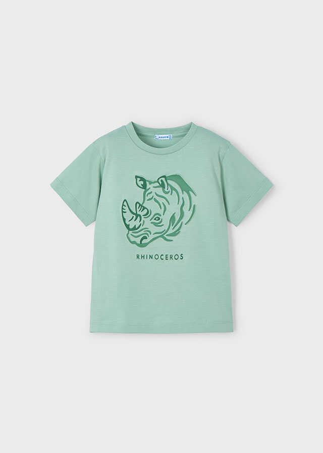 Camiseta m/c embossed "rhino"