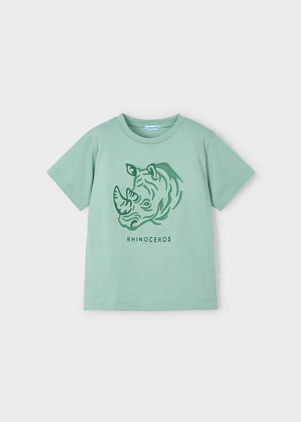 Camiseta m/c embossed "rhino"