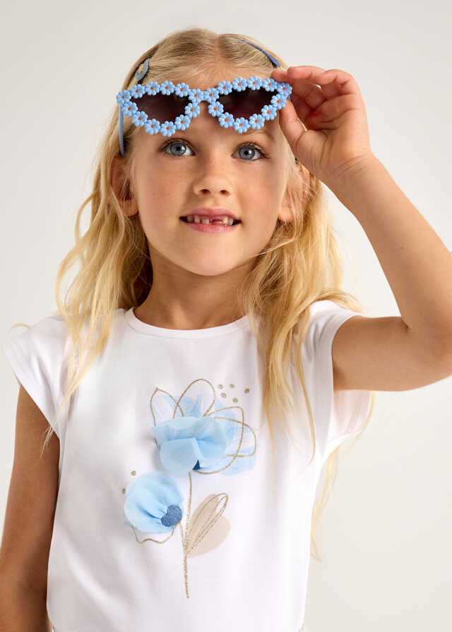Camiseta m/c flor