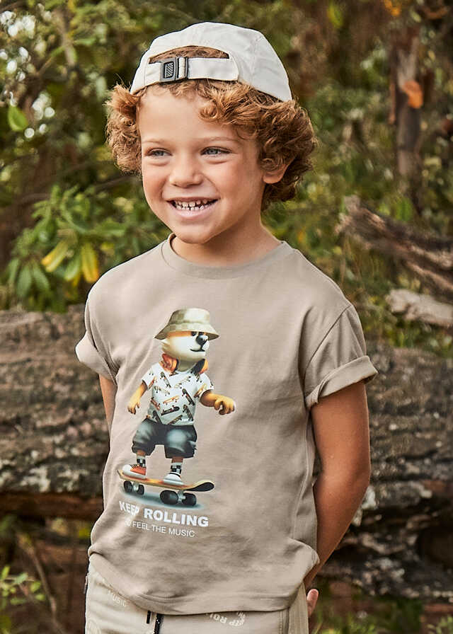 Camiseta m/c "keep rolling"