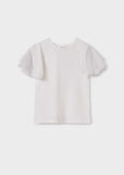 Camiseta m/c mangas tul