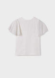Camiseta m/c mangas tul