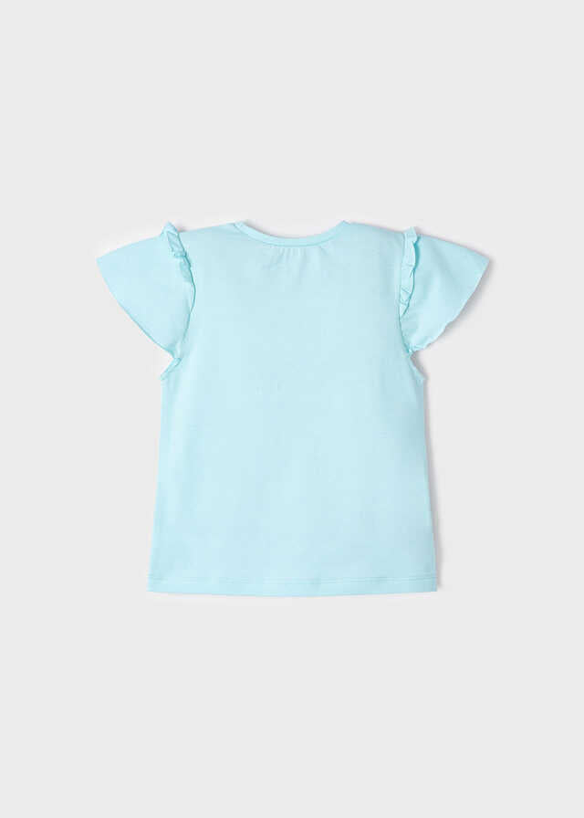 Camiseta m/c niña flor