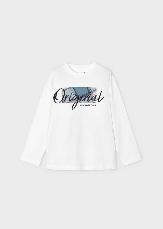 Camiseta m/l aplique