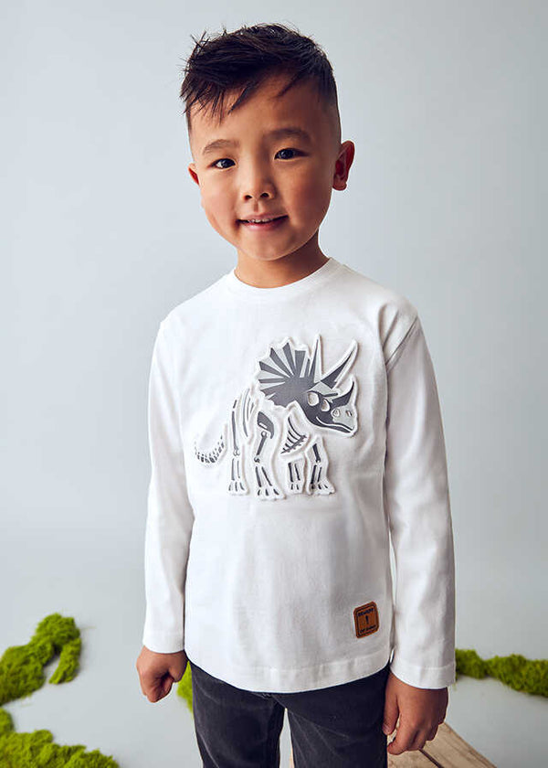 Camiseta m/l embossed