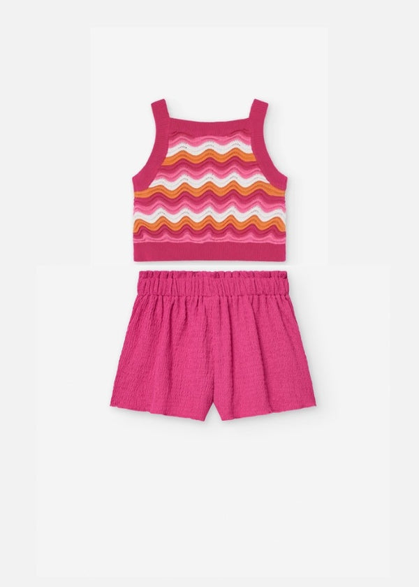 CONJ. SWEATER KNIT Y SHORT JERSEY