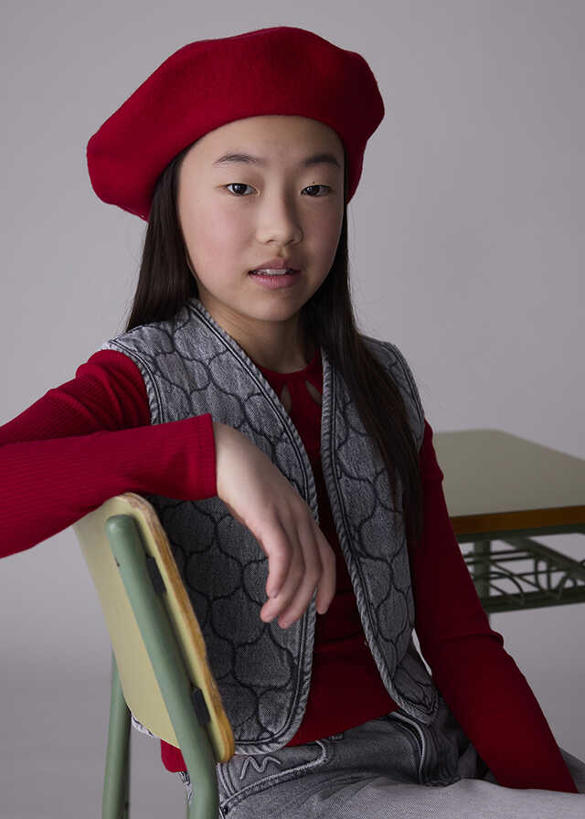 Chaleco denim acolchado