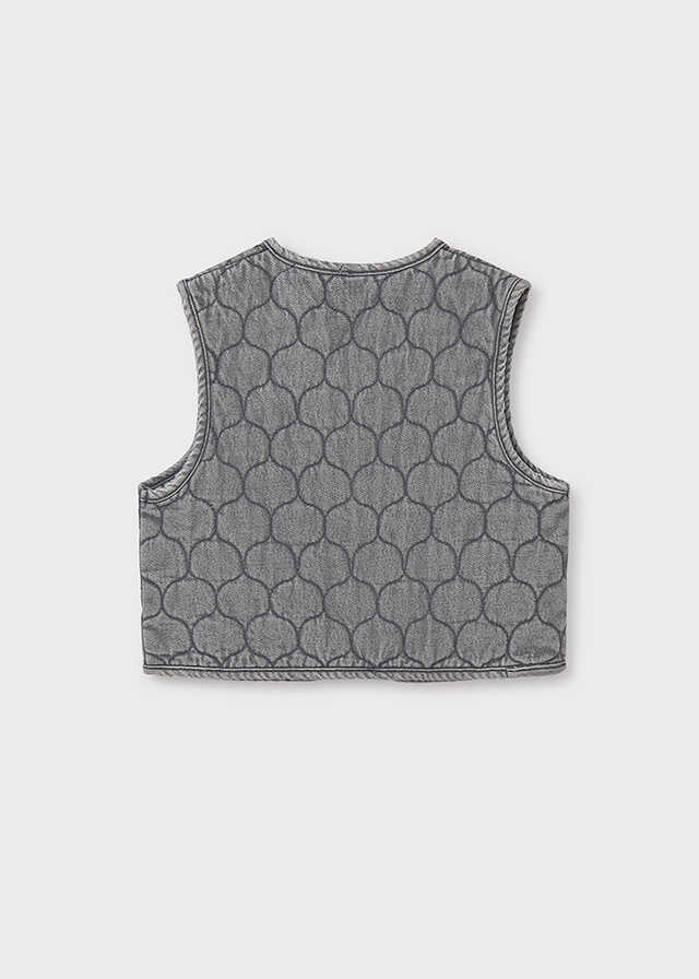 Chaleco denim acolchado