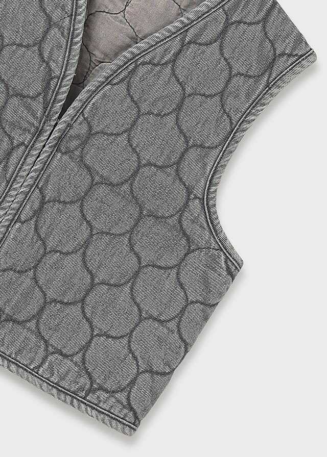 Chaleco denim acolchado