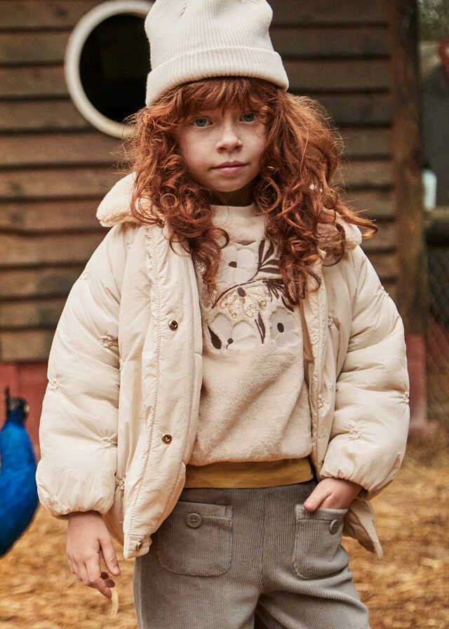 Chaqueton microfibra bordada