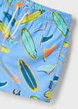 Conj. 3 pcs Camiseta tirantes con Camiseta m/c "wave"y Bermuda bañador