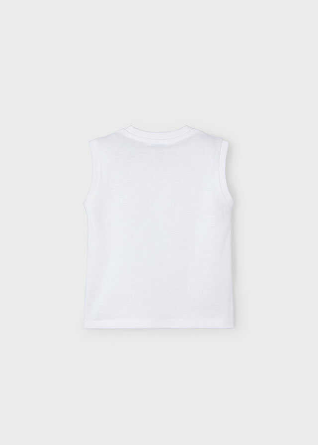 Conj. 3 pcs Camiseta tirantes con Camiseta m/c "wave"y Bermuda bañador
