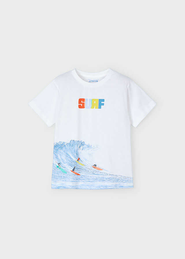 Conj. 3 pcs Camiseta tirantes con Camiseta m/c "wave"y Bermuda bañador