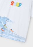 Conj. 3 pcs Camiseta tirantes con Camiseta m/c "wave"y Bermuda bañador