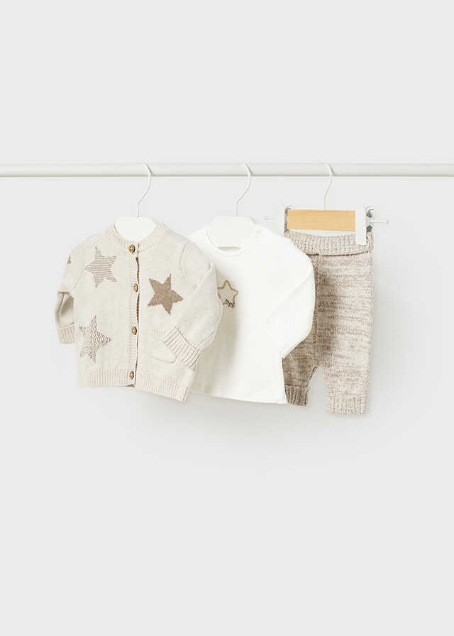 Conj. 3 piezas tricot