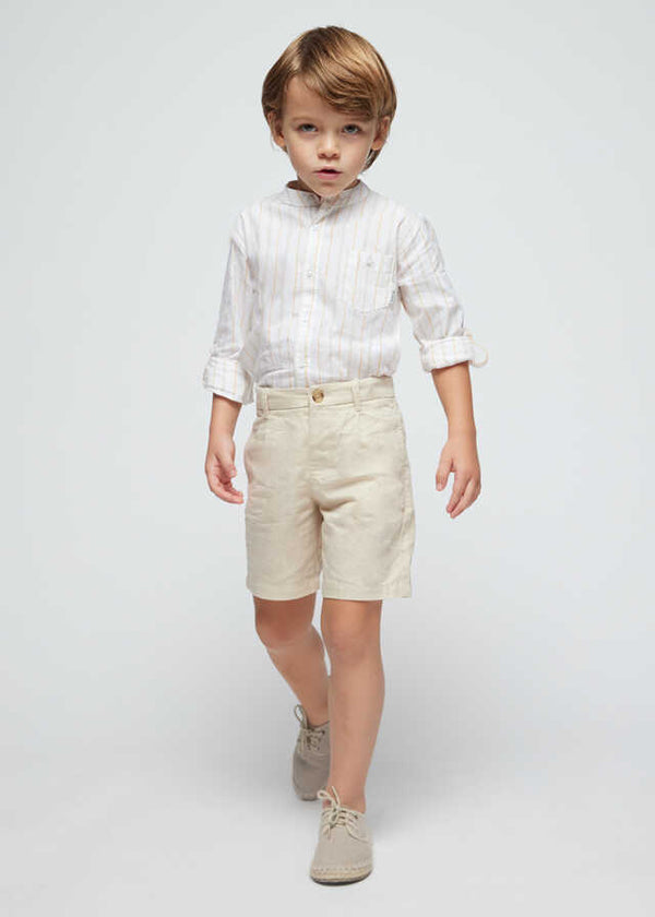 Conj. bermuda camisa m/l c/ma