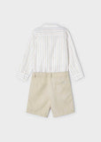 Conj. bermuda camisa m/l c/ma