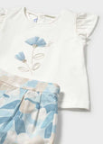 Conj. bermuda estampada