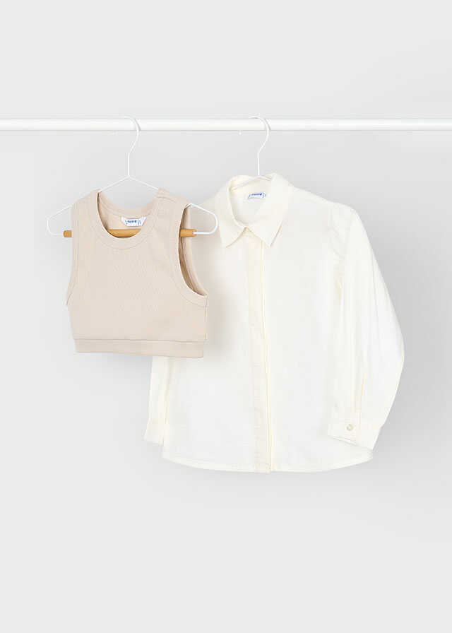 Conj. blusa top