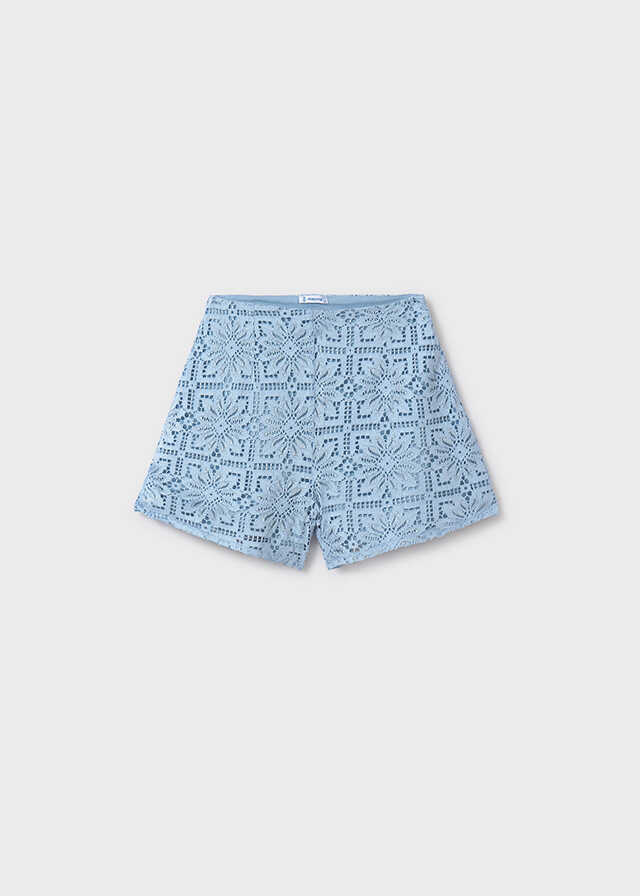 Conj. Bluson y Pantalon corto encaje