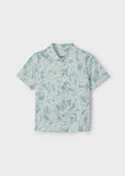 Conj. Camisa m/c gasa estampada y Bermuda lino delavado