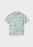 Conj. Camisa m/c gasa estampada y Bermuda lino delavado