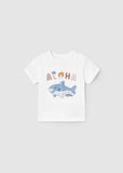 Conj. Camiseta m/c aplique-Camiseta tirantes play tablas y Bermuda lino relaxed
