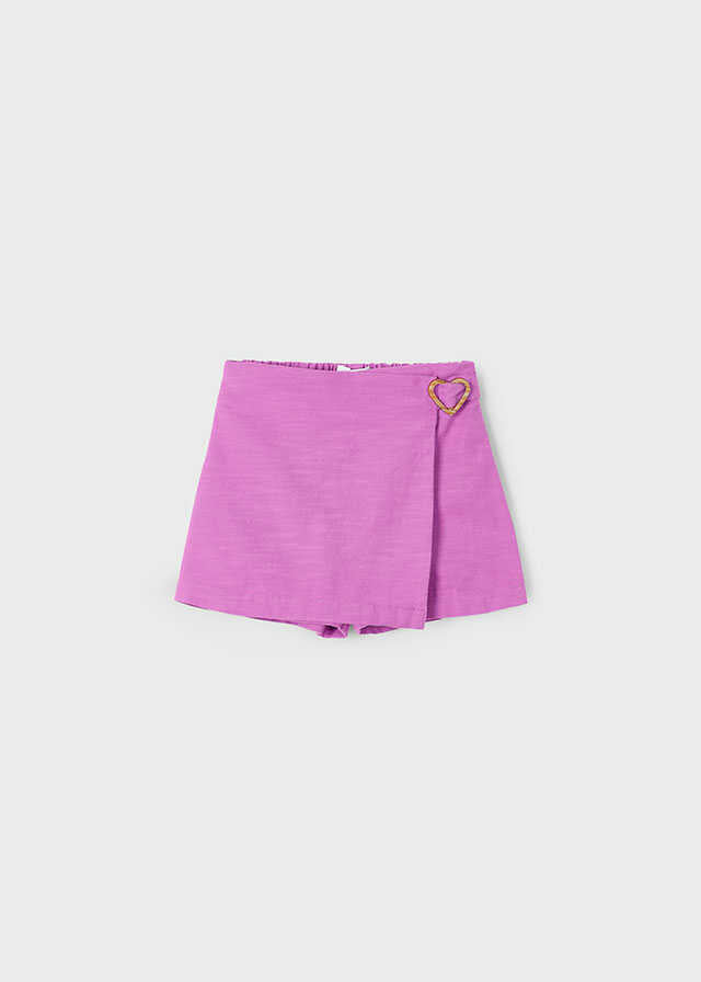Conj. Camiseta mc asimetrica y Falda pantalon hebilla