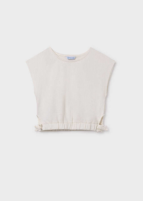 Conj. Camiseta m/c cut out y Pantalon corto punto