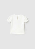 Conj. Camiseta m/c vestir y Falda tul plisado