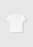 Conj. Camiseta m/c vestir y Falda tul plisado