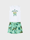 Conj. Camiseta tirantes y Bañador bermuda
