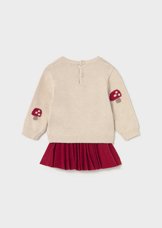 Conj. falda tricot