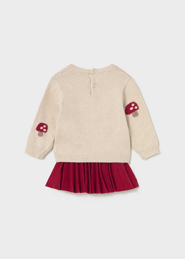Conj. falda tricot