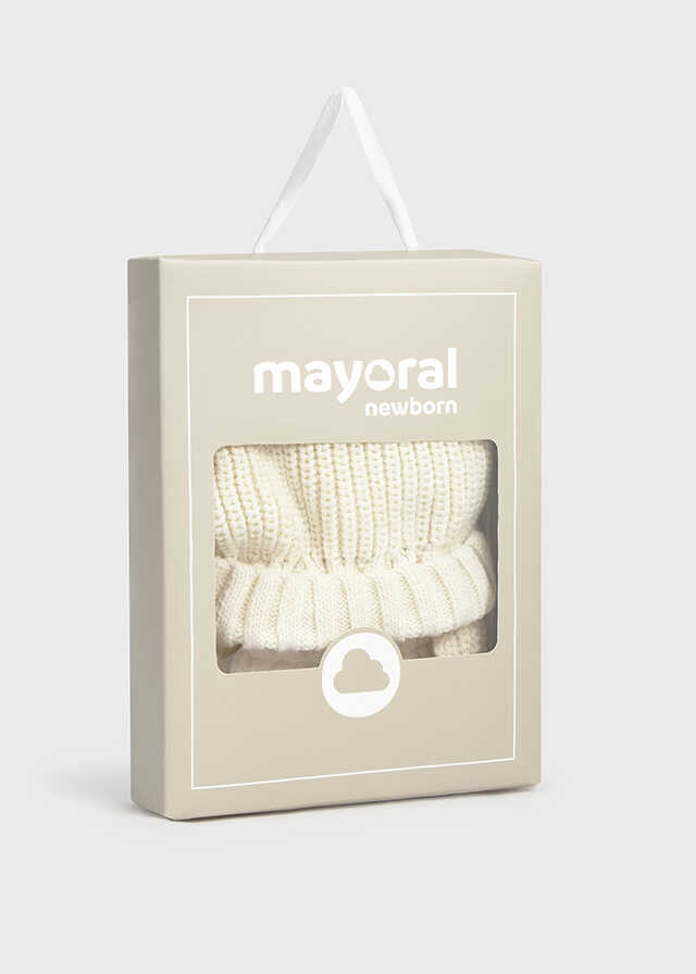 Conj. gorro manoplas tricot
