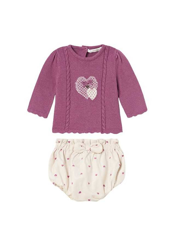 Conj. jersey tricot y short terciopelo