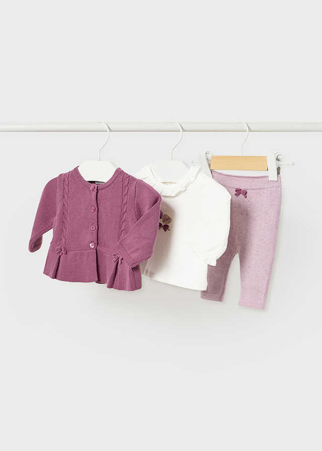 Conj. leggings tricot