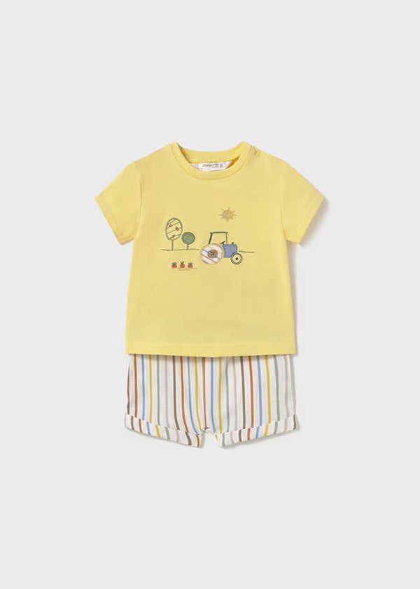 Conj. pantalon corto camiseta