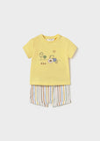 Conj. pantalon corto camiseta