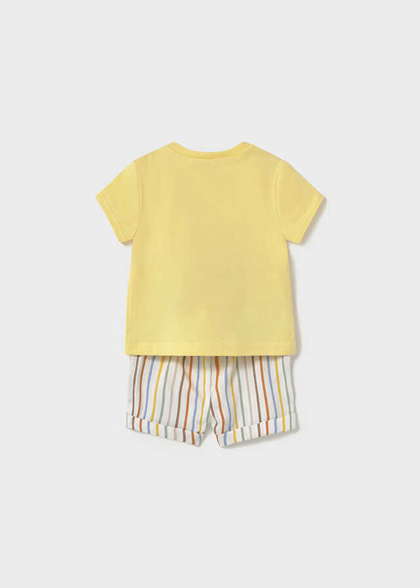 Conj. pantalon corto camiseta