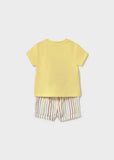 Conj. pantalon corto camiseta